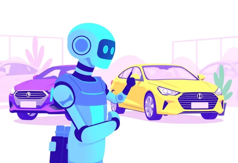 AI Chatbot for Car Dealerships in the Gulf illustration for Gulf business blog article