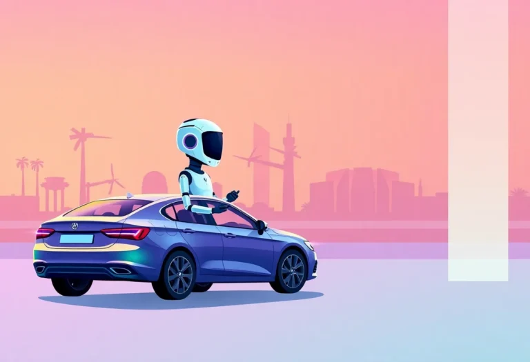 AI Chatbot for Car Rentals in the Gulf illustration for Gulf business blog article