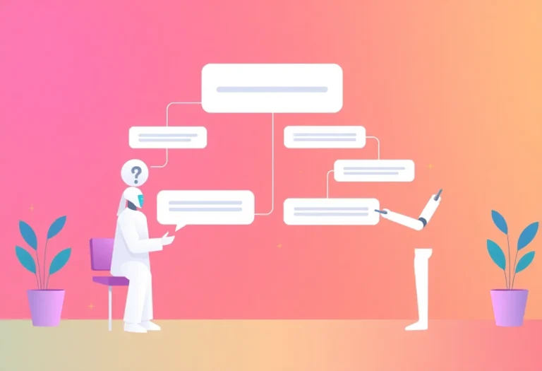 How to Create AI Chatbot Conversation Flows That Convert illustration for Gulf business blog article