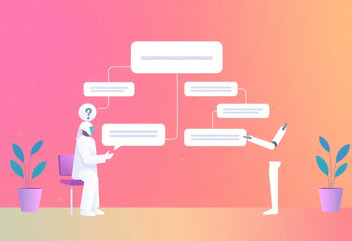 How to Create AI Chatbot Conversation Flows That Convert illustration for Gulf business blog article