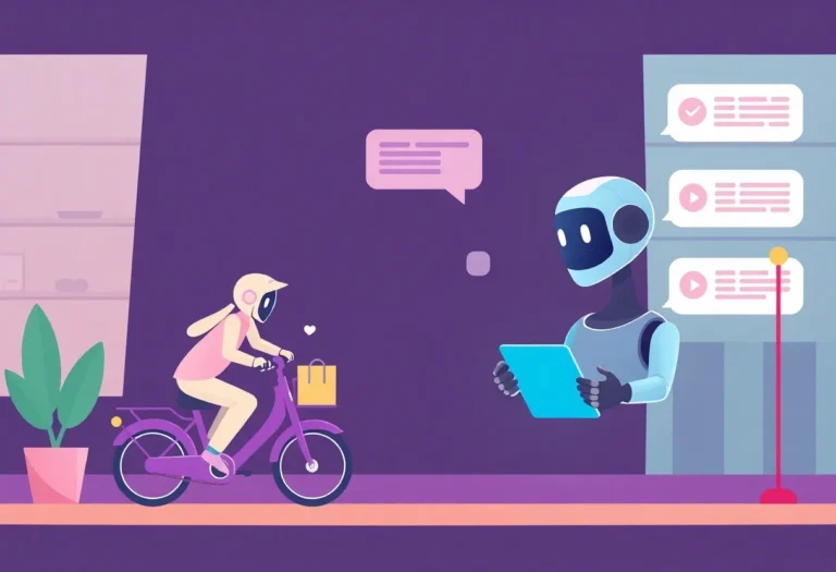 AI Chatbot for Delivery and Courier Services in the Gulf illustration for Gulf business blog article