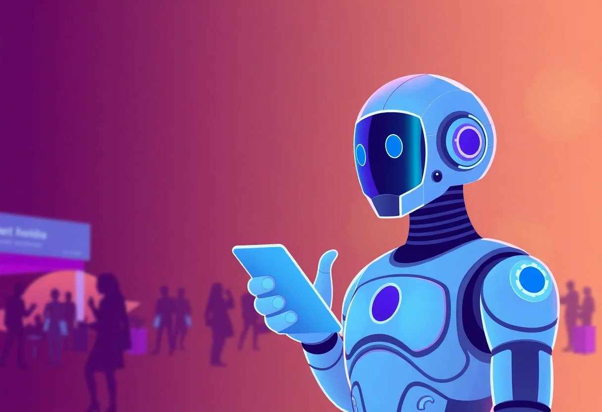 AI Chatbot for Event Management Companies in the Gulf illustration for Gulf business blog article