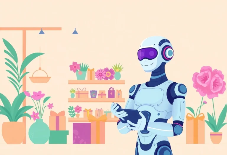 AI Chatbot for Florists and Gift Shops in the Gulf illustration for Gulf business blog article