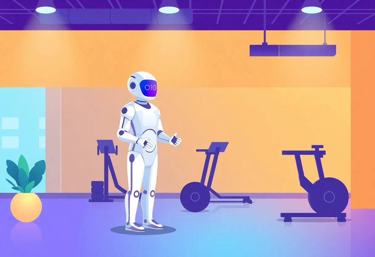 AI Chatbot for Gyms and Fitness Centres in the Gulf illustration for Gulf business blog article