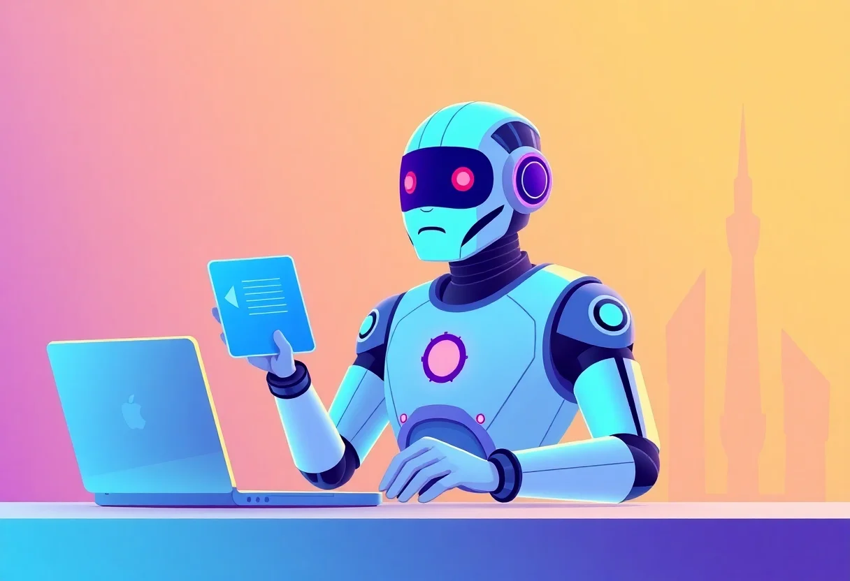 AI Chatbot for Insurance Brokers in the Gulf illustration for Gulf business blog article