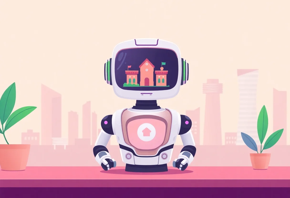 AI Chatbot for Real Estate: From Property Enquiries to Viewing Bookings illustration for Gulf business blog article
