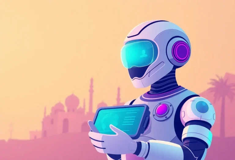 AI Chatbot for Travel and Tourism Companies in the Gulf illustration for Gulf business blog article