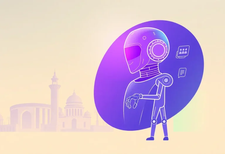AI Chatbots for Government and Public Services in the Gulf illustration for Gulf business blog article