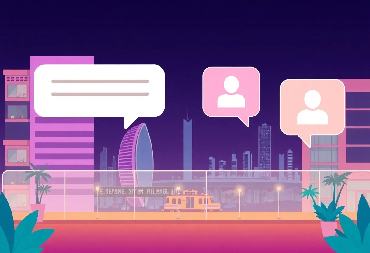 AI Chatbots for Hotels in Dubai illustration for Gulf business blog article