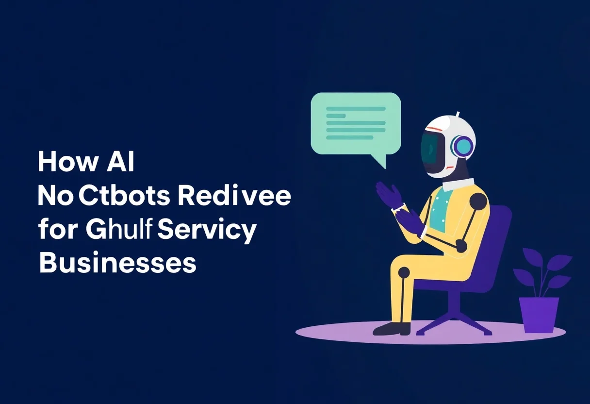 How AI Chatbots Reduce No-Shows for Gulf Service Businesses illustration for Gulf business blog article