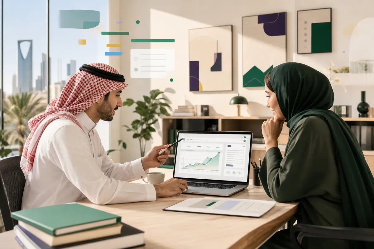 Gulf content team reviewing Arabic SEO content and search performance