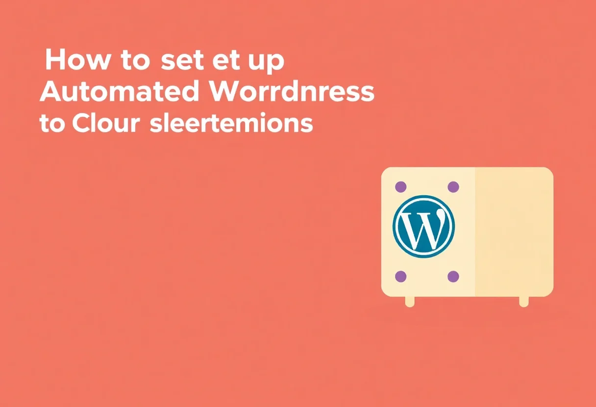 How to Set Up Automated WordPress Backups to Cloud Storage illustration for Gulf business blog article