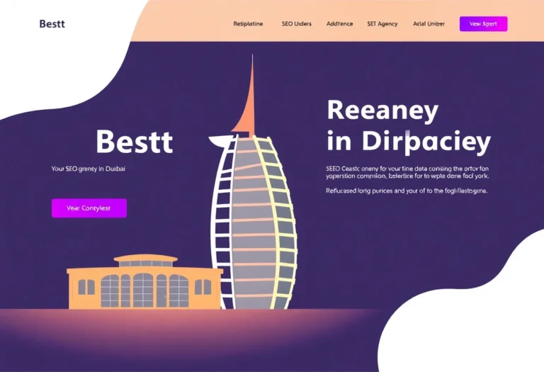 Best SEO Agency in Dubai illustration for Gulf business blog article