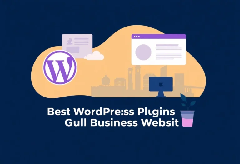 Best WordPress Plugins for Gulf Business Websites illustration for Gulf business blog article