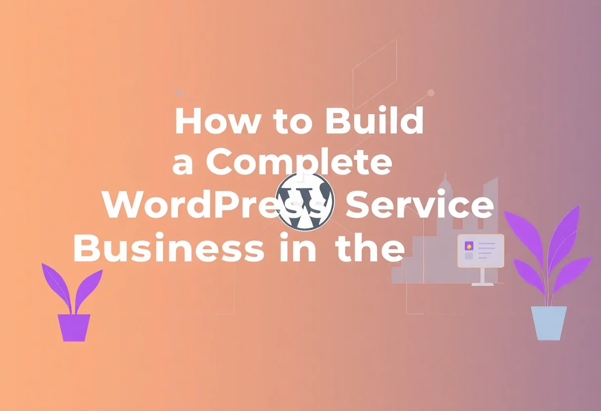 How to Build a Complete WordPress Service Business in the Gulf illustration for Gulf business blog article