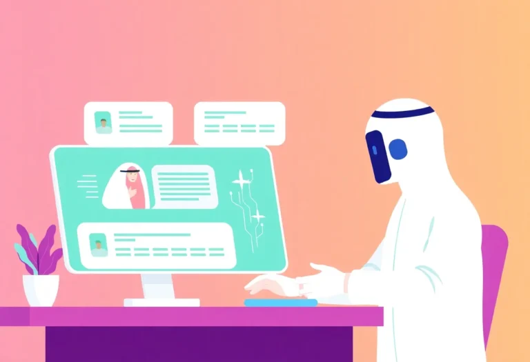 How to Choose the Right AI Chatbot Provider in the Gulf illustration for Gulf business blog article