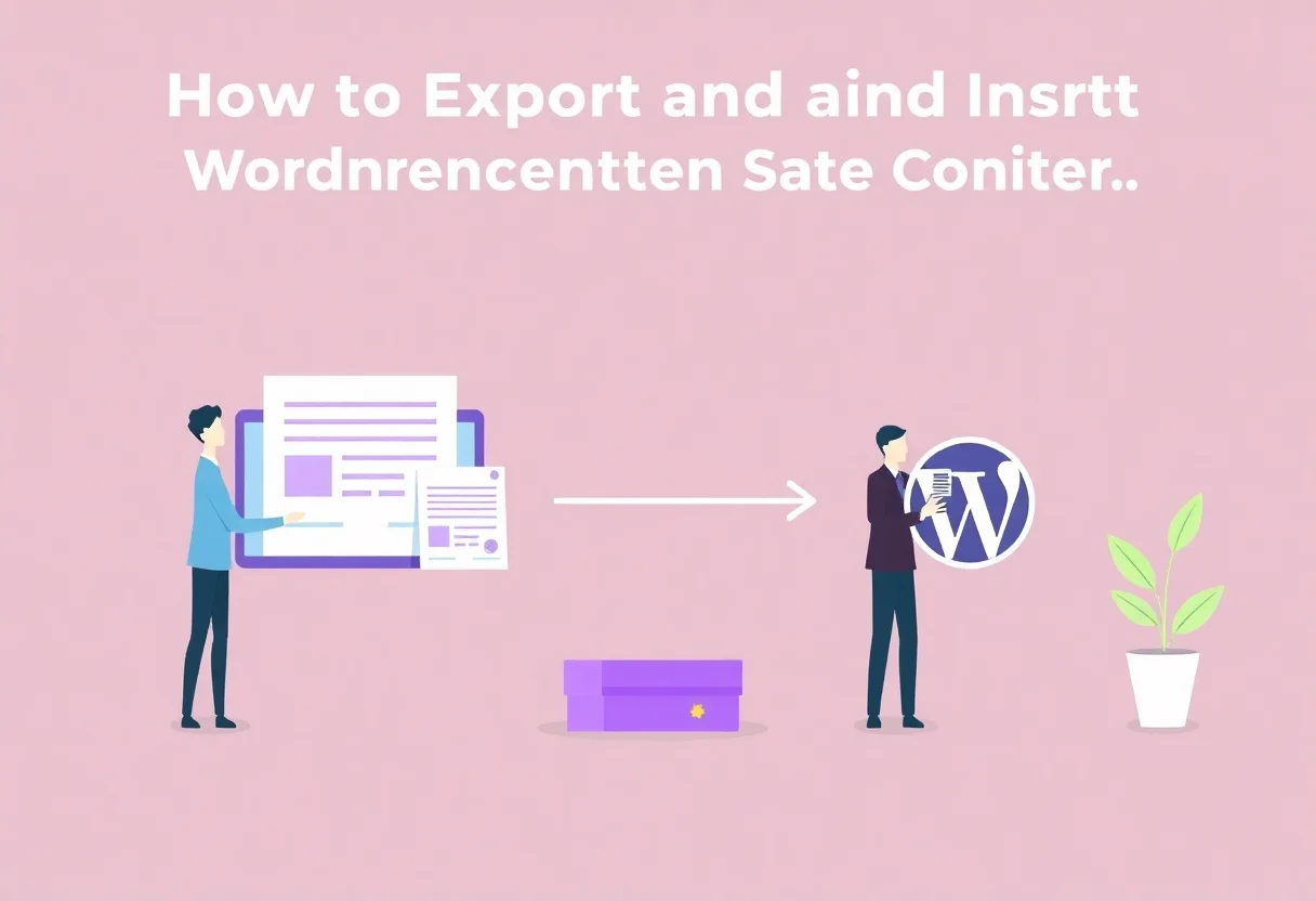 How to Export and Import WordPress Content for Site Migration illustration for Gulf business blog article