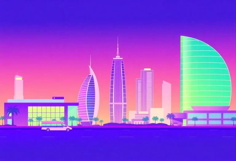 Local SEO in Dubai illustration for Gulf business blog article