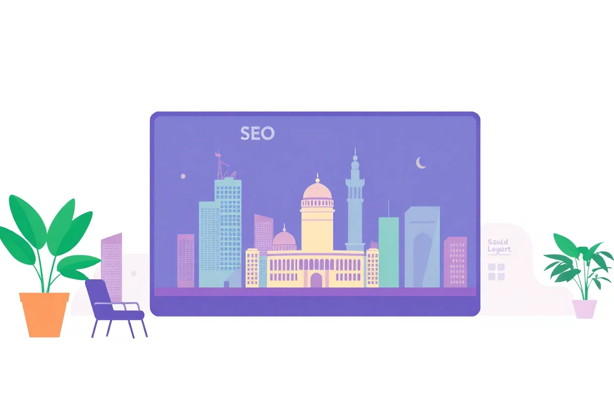 Local SEO in Saudi Arabia illustration for Gulf business blog article