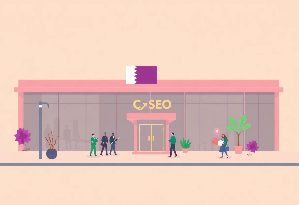 Local SEO for Small Businesses in Qatar illustration for Gulf business blog article