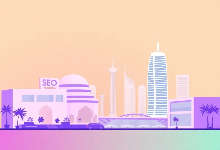 Local SEO in UAE illustration for Gulf business blog article