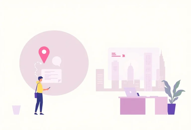 Local SEO vs National SEO: What Gulf Businesses Need to Know illustration for Gulf business blog article
