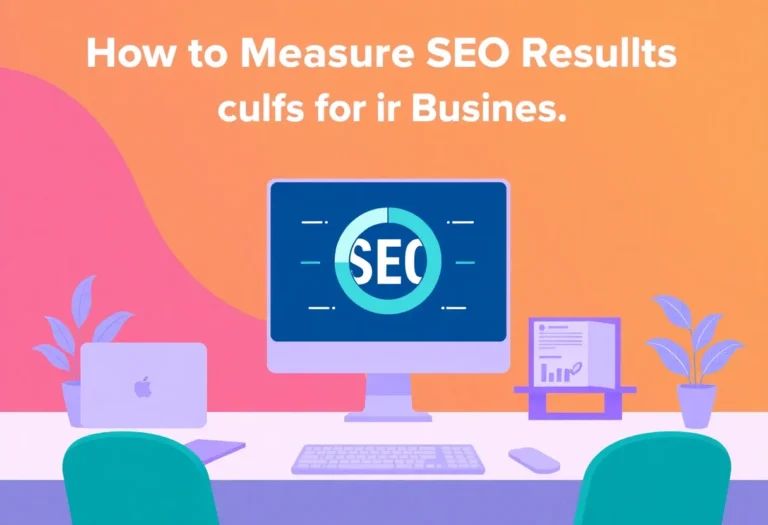 How to Measure SEO Results for Gulf Businesses illustration for Gulf business blog article