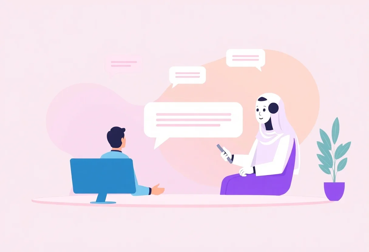 How to Personalise AI Chatbot Conversations for Gulf Customers illustration for Gulf business blog article