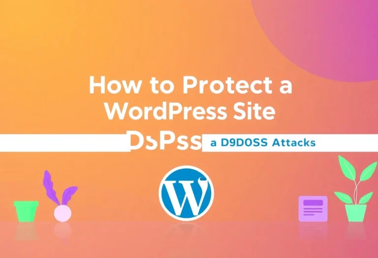 How to Protect a WordPress Site from DDoS Attacks illustration for Gulf business blog article