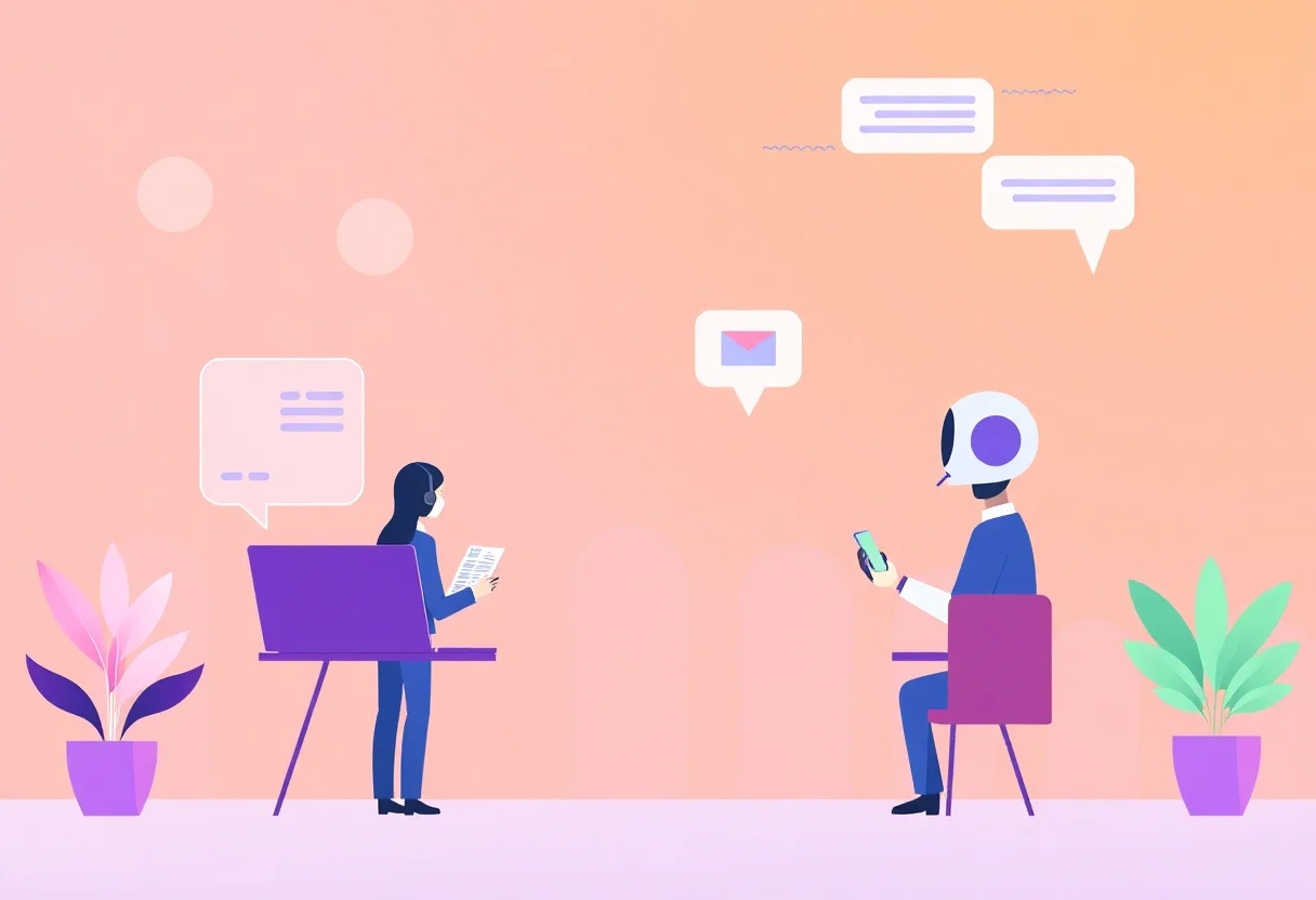 How to Scale Customer Support with AI Chatbots as Your Gulf Business Grows illustration for Gulf business blog article
