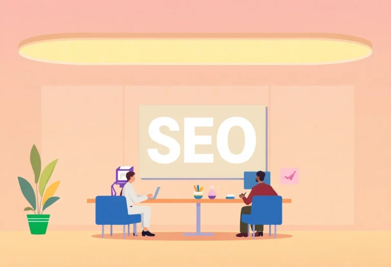 SEO Agency in Saudi Arabia illustration for Gulf business blog article