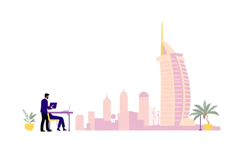 SEO Agency in UAE illustration for Gulf business blog article