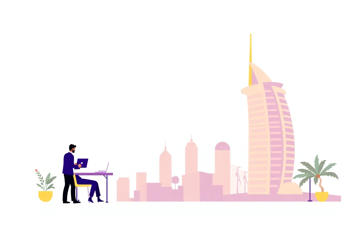 SEO Agency in UAE illustration for Gulf business blog article