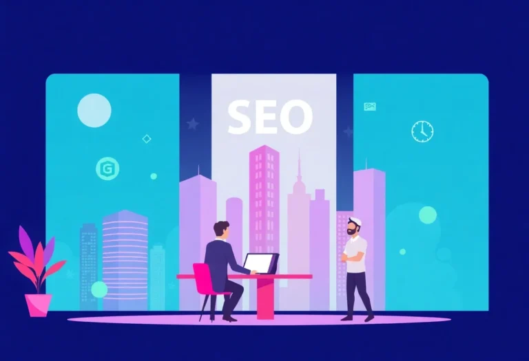 SEO Company in Jeddah illustration for Gulf business blog article