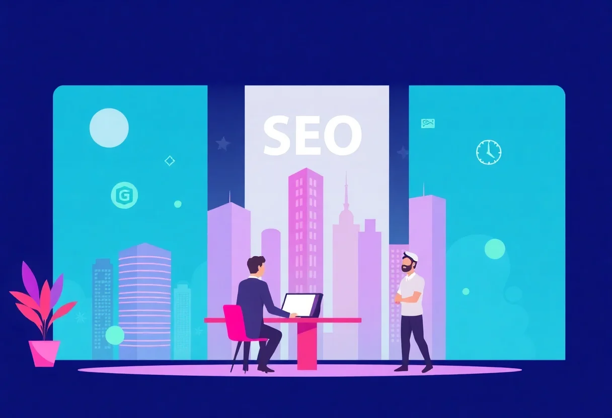 SEO Company in Jeddah illustration for Gulf business blog article