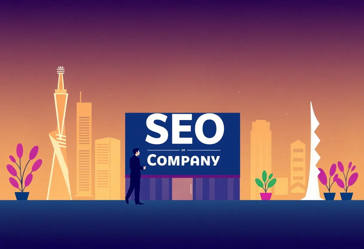 SEO Company in Qatar illustration for Gulf business blog article