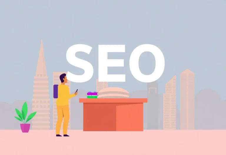 SEO Company in Saudi Arabia illustration for Gulf business blog article
