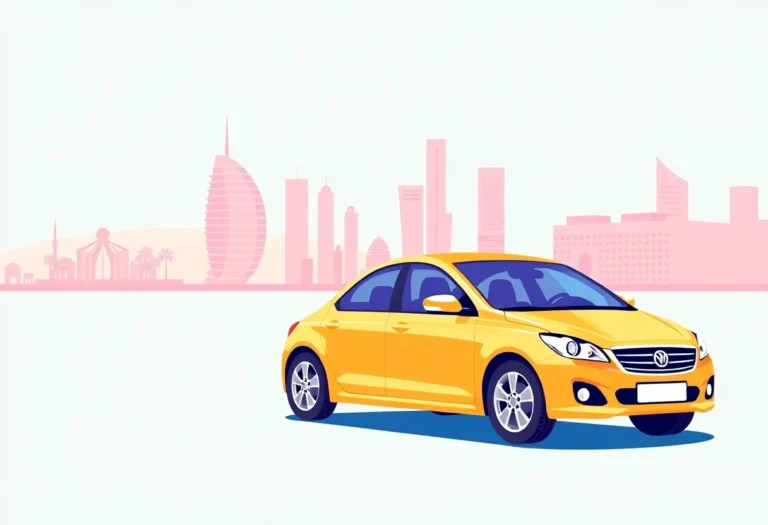 SEO for Car Rentals in Dubai illustration for Gulf business blog article