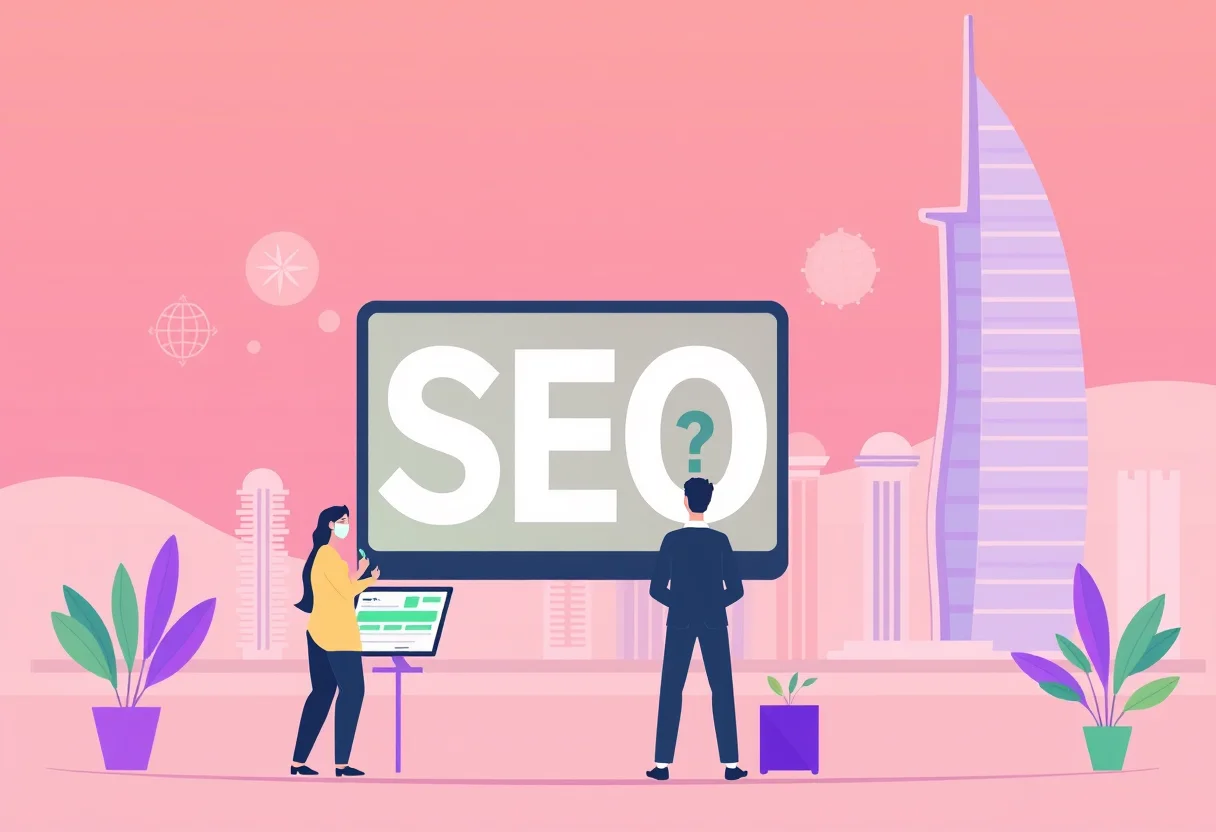 SEO for IT Companies in UAE illustration for Gulf business blog article
