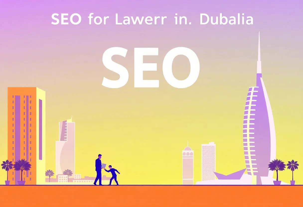 SEO for Lawyers in Dubai illustration for Gulf business blog article