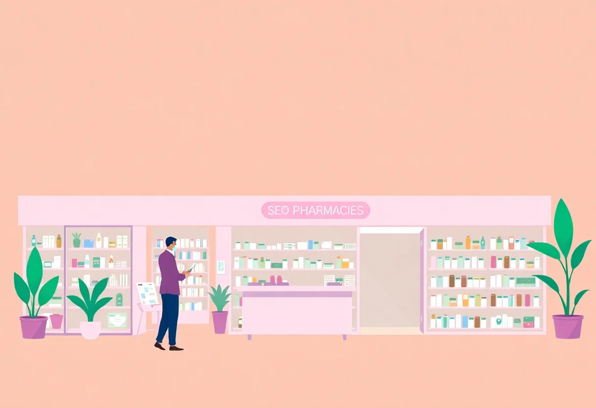 SEO for Pharmacies in Dubai illustration for Gulf business blog article