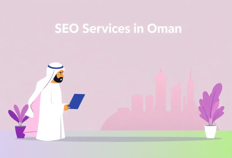 SEO Services in Oman illustration for Gulf business blog article