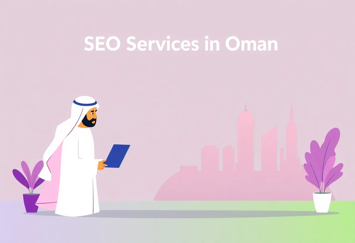 SEO Services in Oman illustration for Gulf business blog article