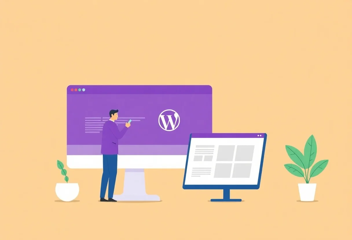How to Switch a WordPress Theme Without Breaking Your Site illustration for Gulf business blog article