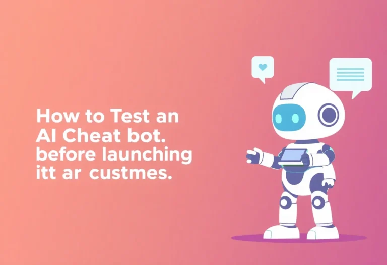 How to Test an AI Chatbot Before Launching It to Customers illustration for Gulf business blog article