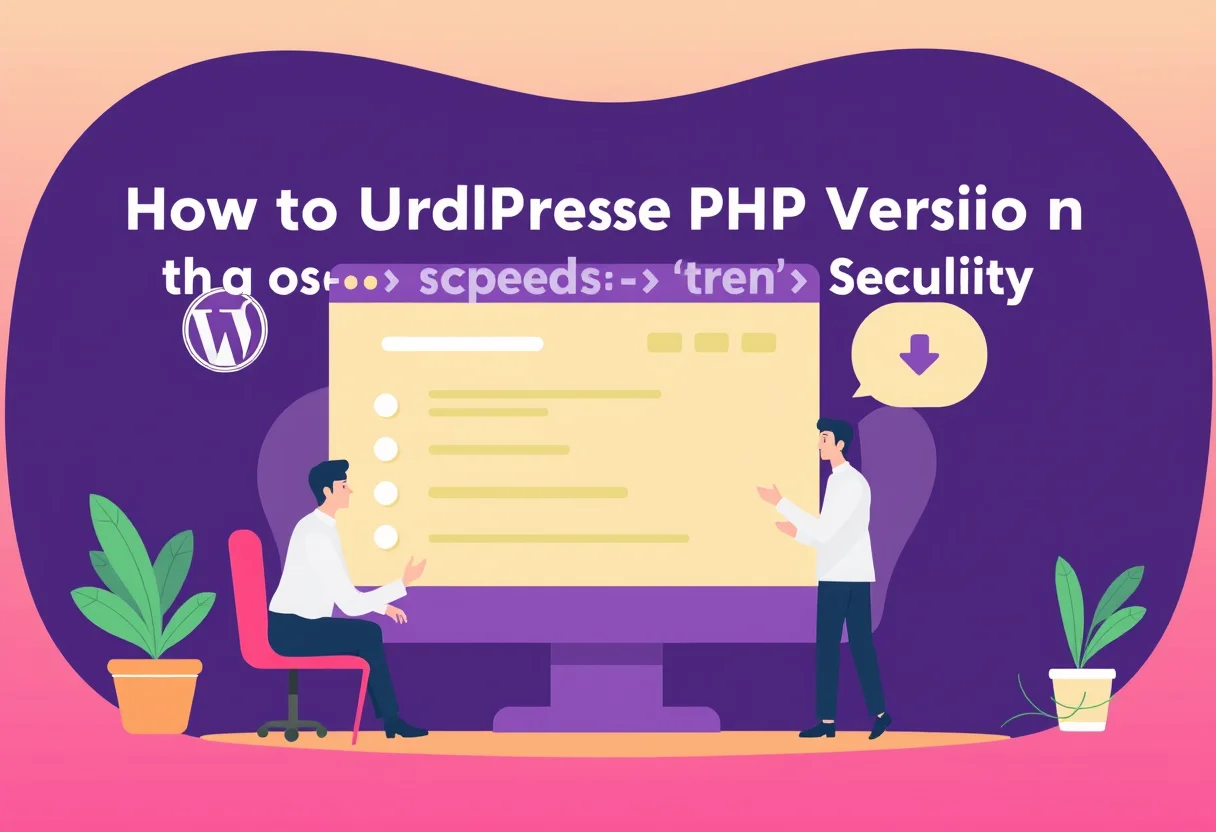 How to Update WordPress PHP Version for Better Speed and Security illustration for Gulf business blog article