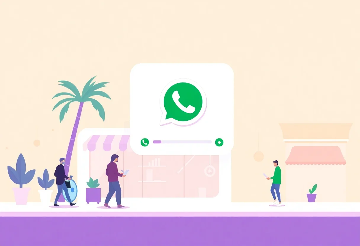 How a WhatsApp AI Chatbot Helps Small Businesses in Dubai illustration for Gulf business blog article