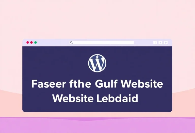 How to Use a WordPress CDN for Faster Gulf Website Loading illustration for Gulf business blog article