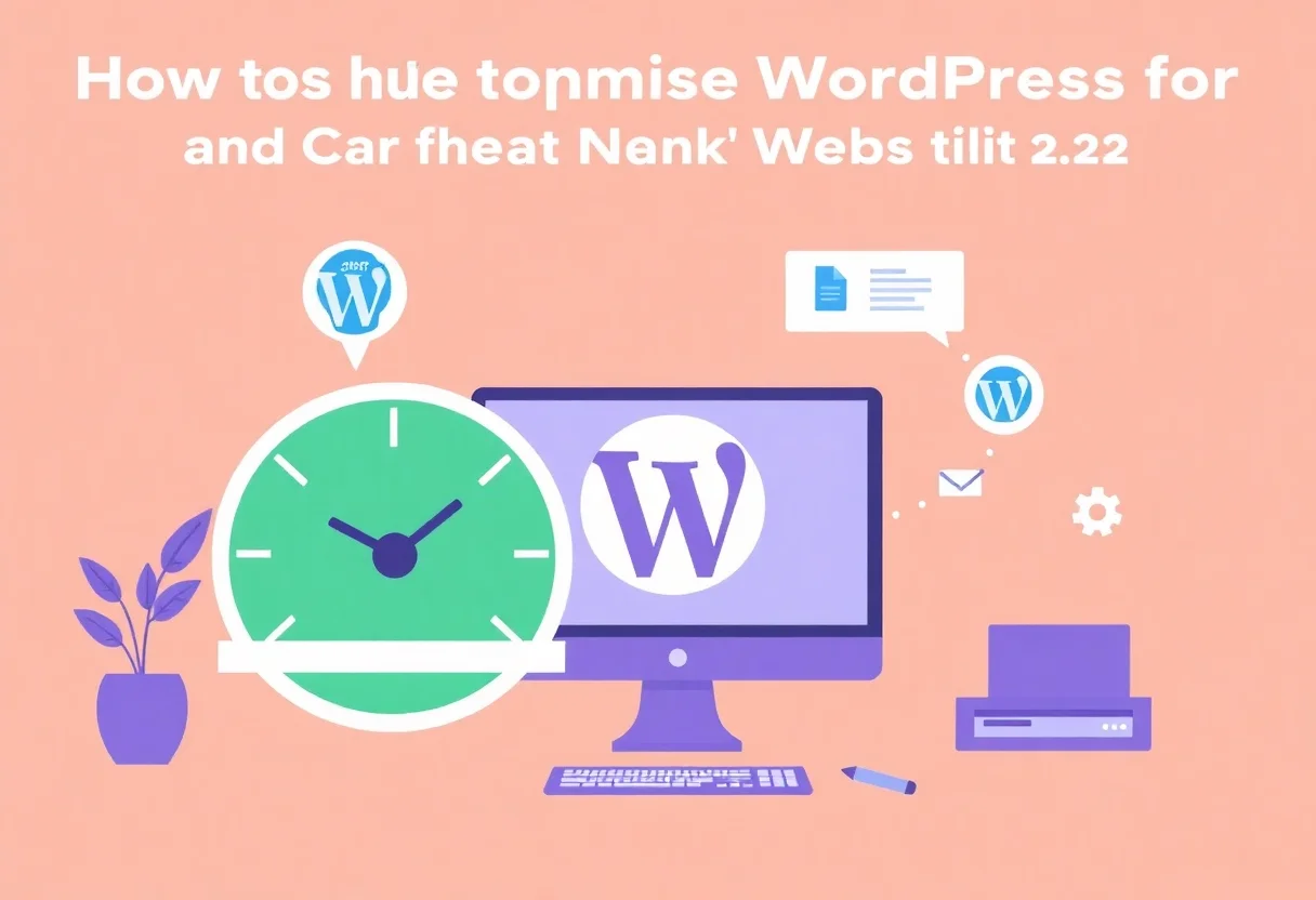 How to Optimise WordPress for Core Web Vitals and Pass Google’s Speed Test illustration for Gulf business blog article