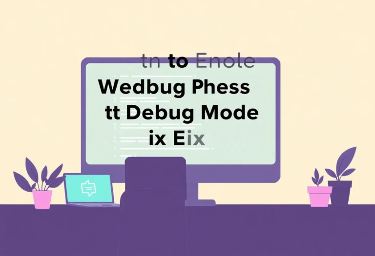 How to Enable WordPress Debug Mode to Find and Fix Errors illustration for Gulf business blog article